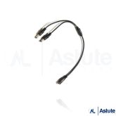 DC Power Splitter Cable Female (1 to 2 / 5.5 x 2.1mm)