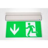 Double Sided LED Emergency Exit Sign - Mounted (3Hr Maintained/Non-Maintained)