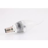 Dimmable 4W B15 LED Frosted Candle Bulb (6000k - Cool White)