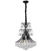 Medieval Pendant Crystal LED Chandelier (Black) - CHR116