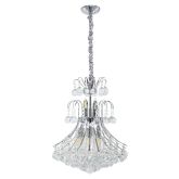 Medieval Pendant Crystal LED Chandelier (Silver) - CHR117