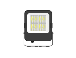 50W LED Floodlight w/ PIR Sensor(>145 LM/watt)