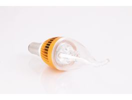 Dimmable 4W B15 LED Clear Candle Bulb (3000k - Warm White)