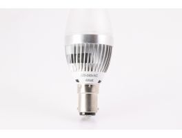 Dimmable 4W B15 LED Frosted Candle Bulb (6000k - Cool White)