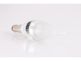 Dimmable 4W B15 LED Frosted Candle Bulb (6000k - Cool White)