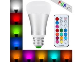 10W LED B22/E27 RGBW bulb w/ Remote Control