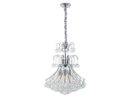 Medieval Pendant Crystal LED Chandelier (Silver) - CHR117