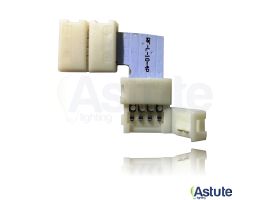 90º Clip Connection for 10mm wide LED RGB Strip (No Solder Required)