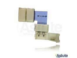 90º Clip Connection for 10mm Wide LED Strip Single Colour (No Solder Required)