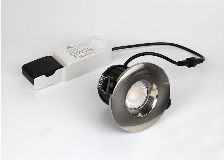 LED Spotlight White Fire Rated 8 W Dimmable IP65 CCT Colour Changing Downlight 
