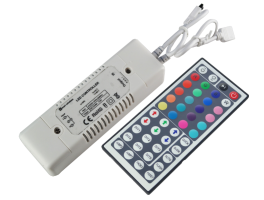 RGB Strip LED Driver & Infra red controller w/ 44 key r/c (12V/6A/72W max)