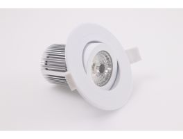 30º Tilt 8W Dimmable LED Spotlight (3000k - Warm White)