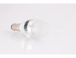Dimmable 4W B15 LED Clear Candle Bulb (6000k - Cool White)