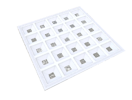 40W 595 x 595 25 Cube Panel Light